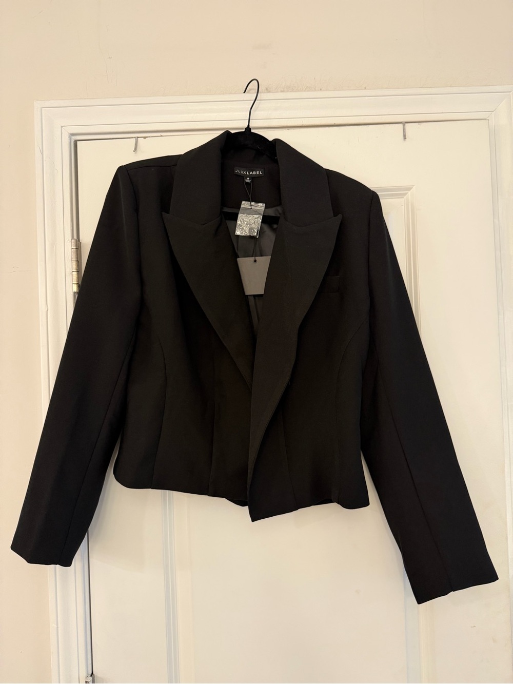 JLUXLABEL Black Women's Tailored Blazer Jacket